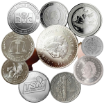 ROUNDS VARIADOS DE PRATA 999 1 OZ TROY